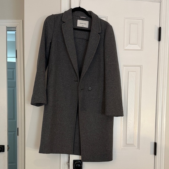 Babaton Gray Pea Coat